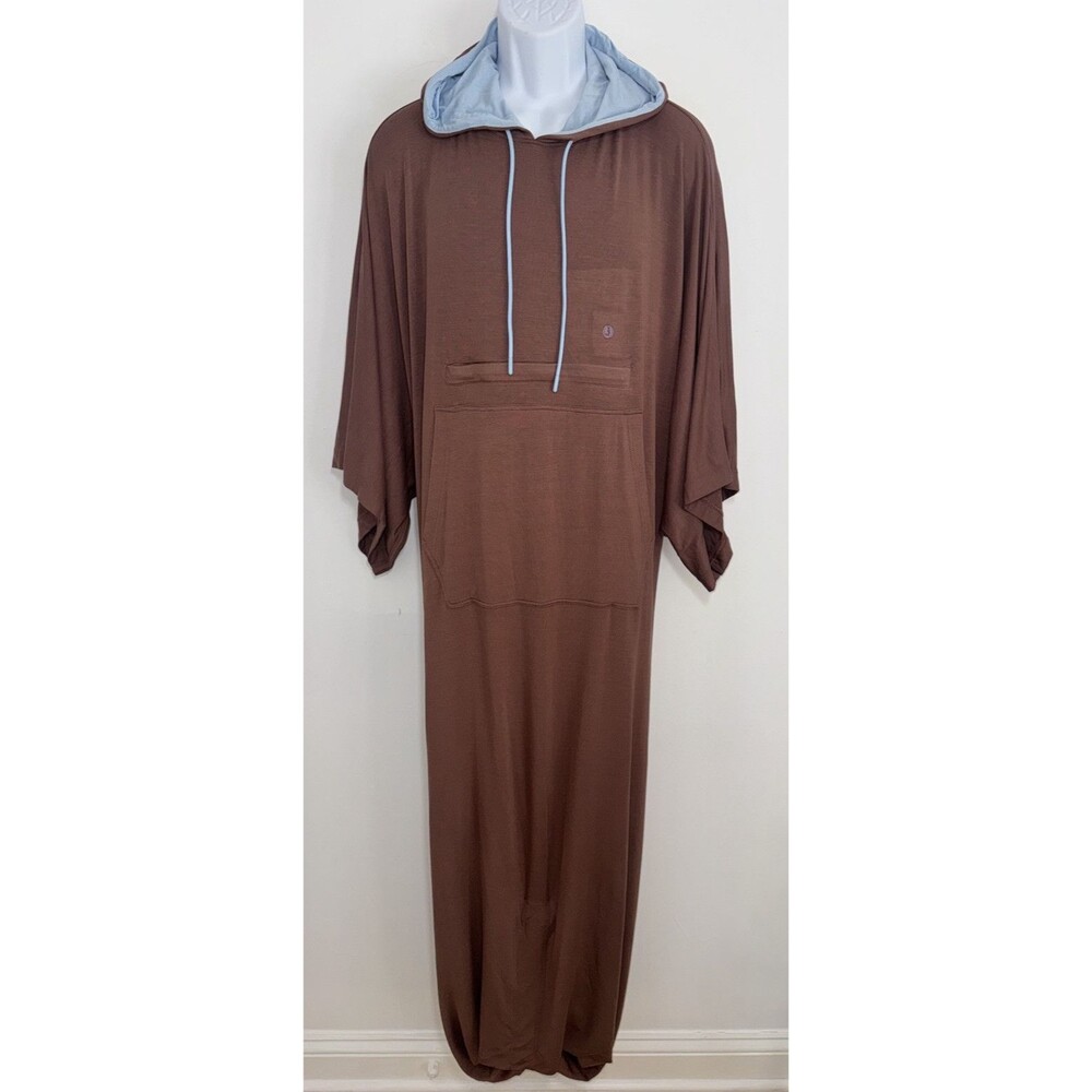 Jambys Cozy Cloak Brown Wearable Blanket Hoodie Size OS One Size Unisex Robe